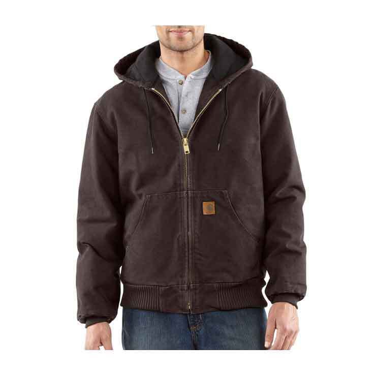 Carhartt Men's Quilted Flannel Lined Sandstone Active Jacket Carhartt Men's Quilted Flannel Lined Sandstone Active Jacket