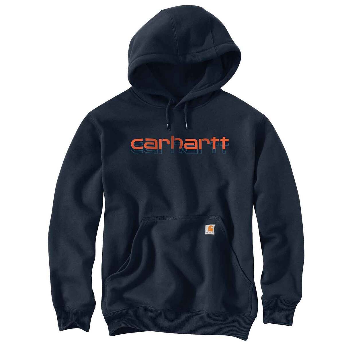 Carhartt Men's Rain Defender Logo Graphic Casual Hoodie Carhartt Men's Rain Defender Logo Graphic Casual Hoodie