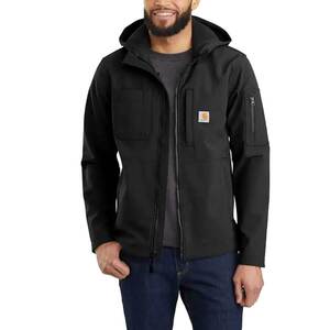 Carhartt Men's Rain Defender Relaxed Fit Midweight Softshell Hooded Jacket