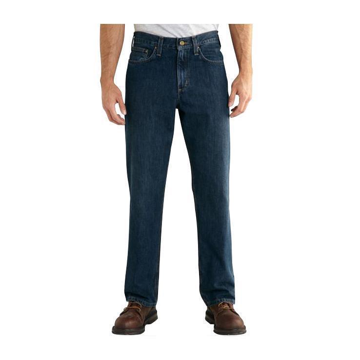 Carhartt Men's Relaxed Fit Holter Jeans - Dark Blue - 40X30 - Dark Blue ...