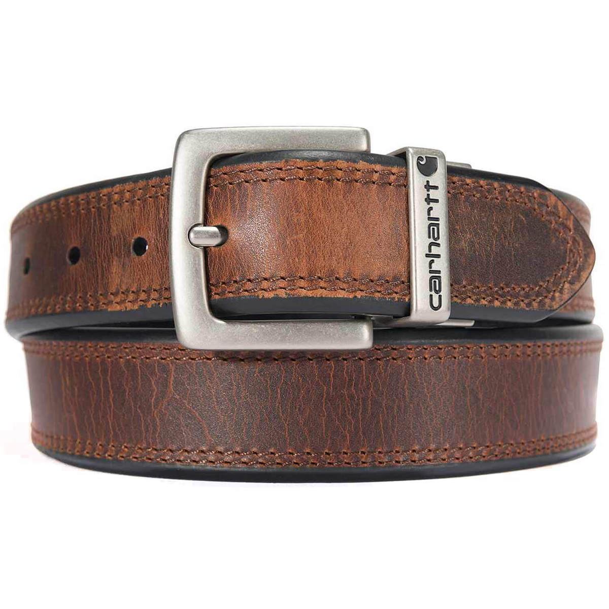 Men's Reversible Leather Belt in Dark Brown