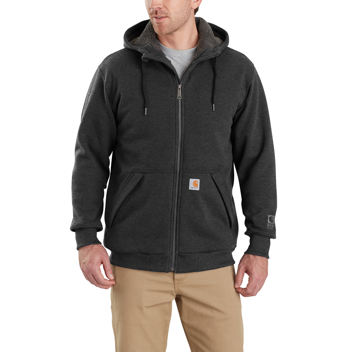 Carhartt Men's Rockland Sherpa Lined Sweatshirt - Carbon Heather - 3XL ...