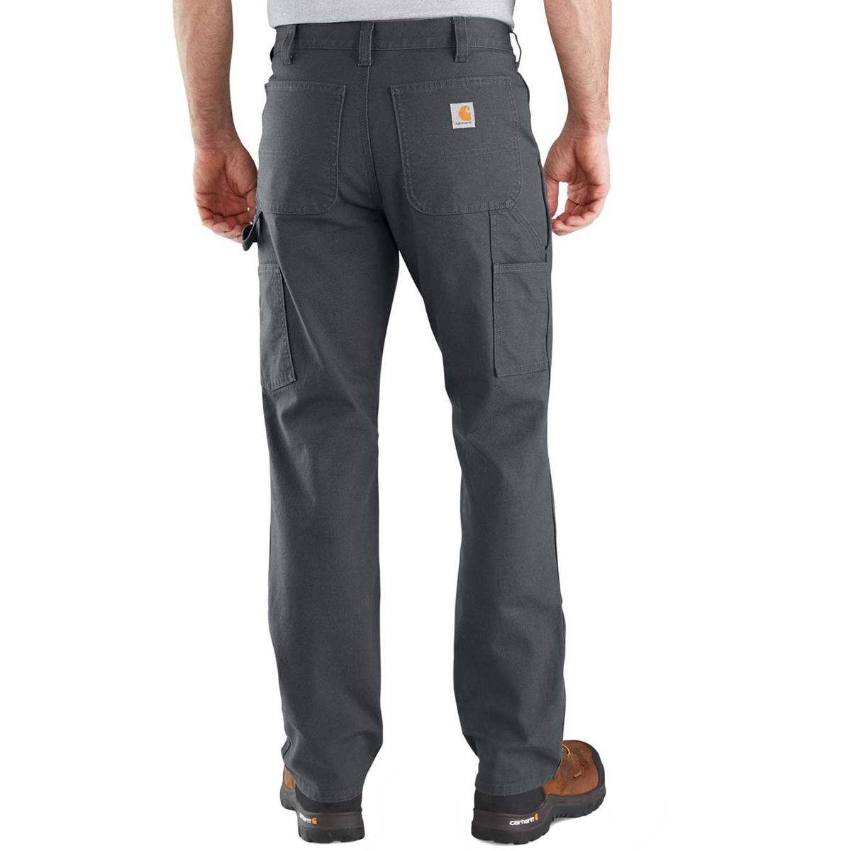 Carhartt Men's Rugged Flex Double Front Relaxed Fit Work Pants - Gravel - 32X30 - Gravel 32X30 carhartt stretch duck double front
