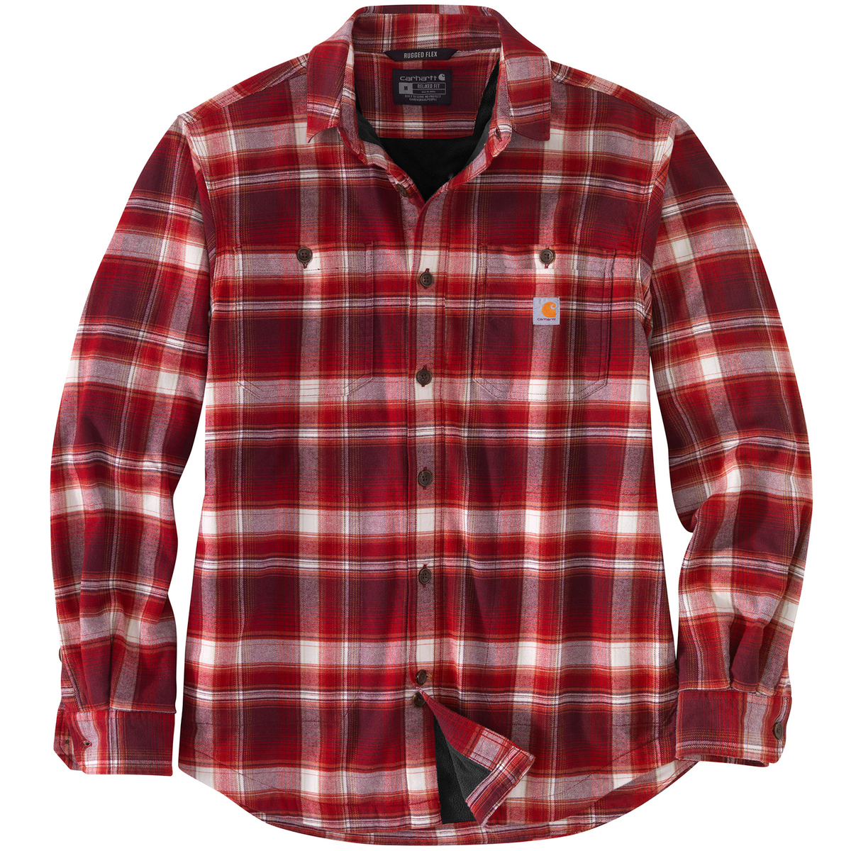 Carhartt Men's Rugged Flex Midweight Flannel Long Sleeve Shirt Carhartt Men's Rugged Flex Midweight Flannel Long Sleeve Shirt