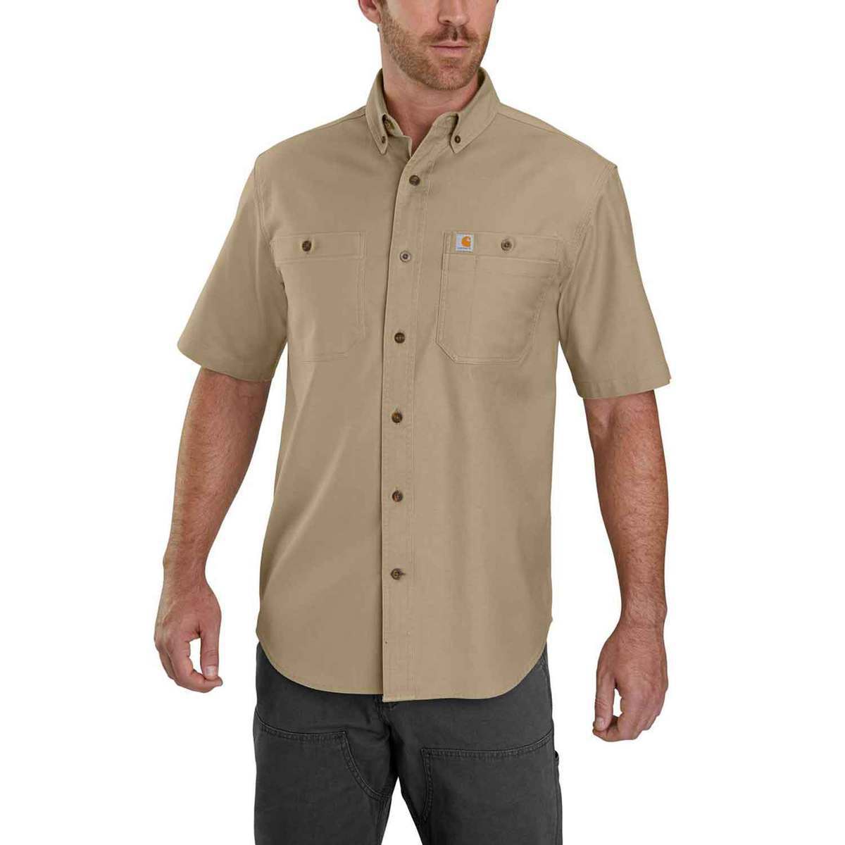 Carhartt Men's Rugged Flex Rigby Short Sleeve Work Shirt Carhartt Men's Rugged Flex Rigby Short Sleeve Work Shirt