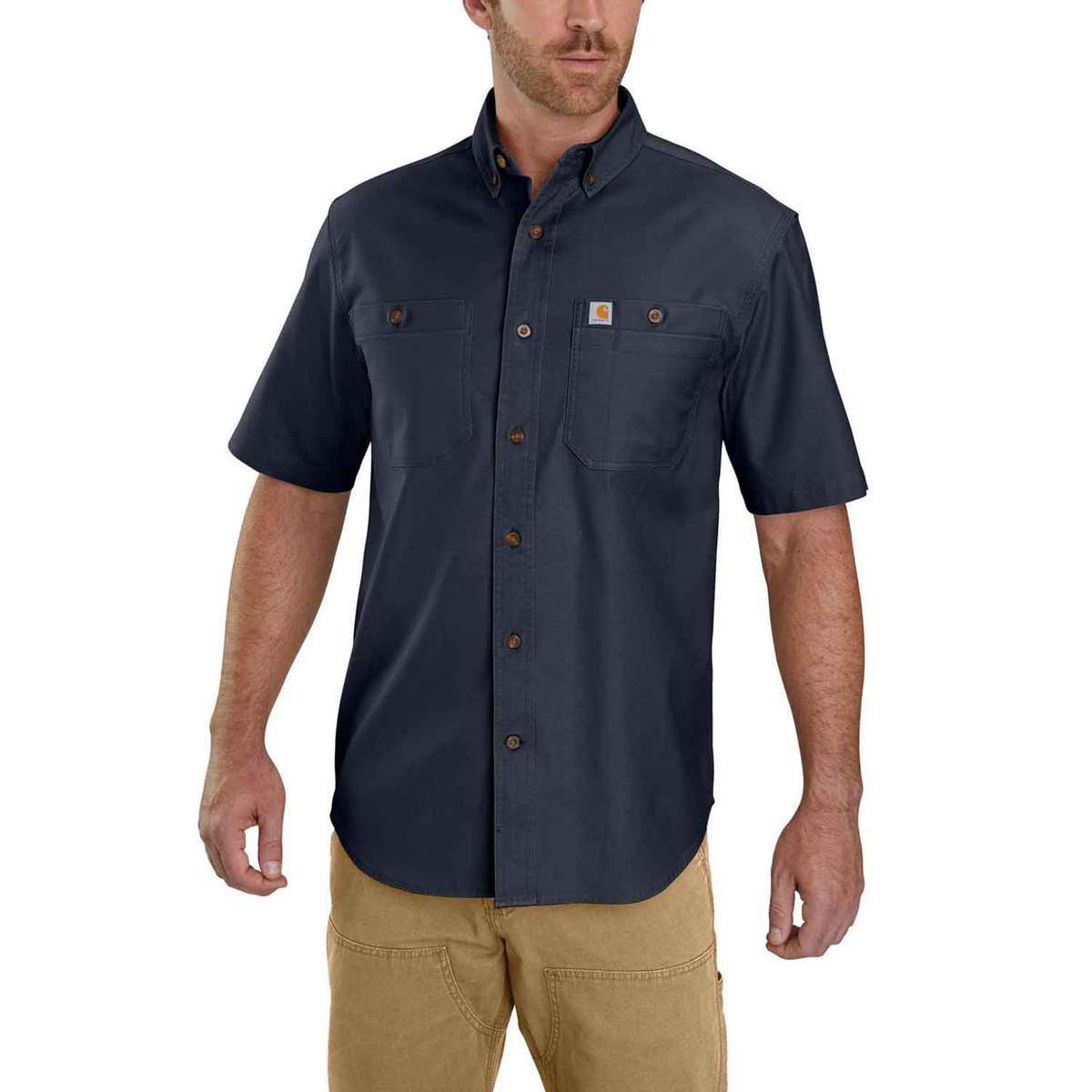 Carhartt Men's Rugged Flex Rigby Short Sleeve Work Shirt Carhartt Men's Rugged Flex Rigby Short Sleeve Work Shirt