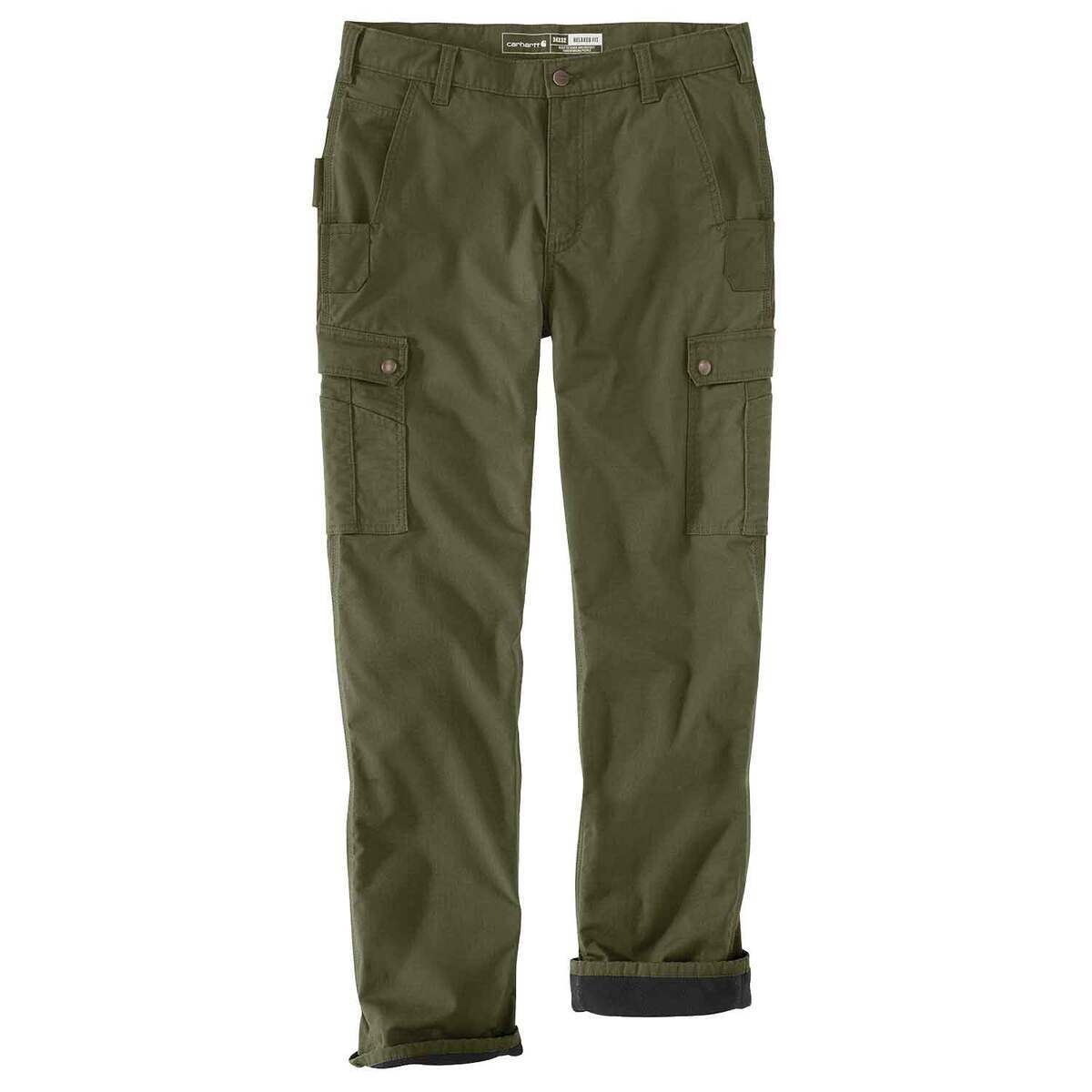 Carhartt Men's Rugged Flex Ripstop Cargo Fleece Lined Work Pants Carhartt Men's Rugged Flex Ripstop Cargo Fleece Lined Work Pants