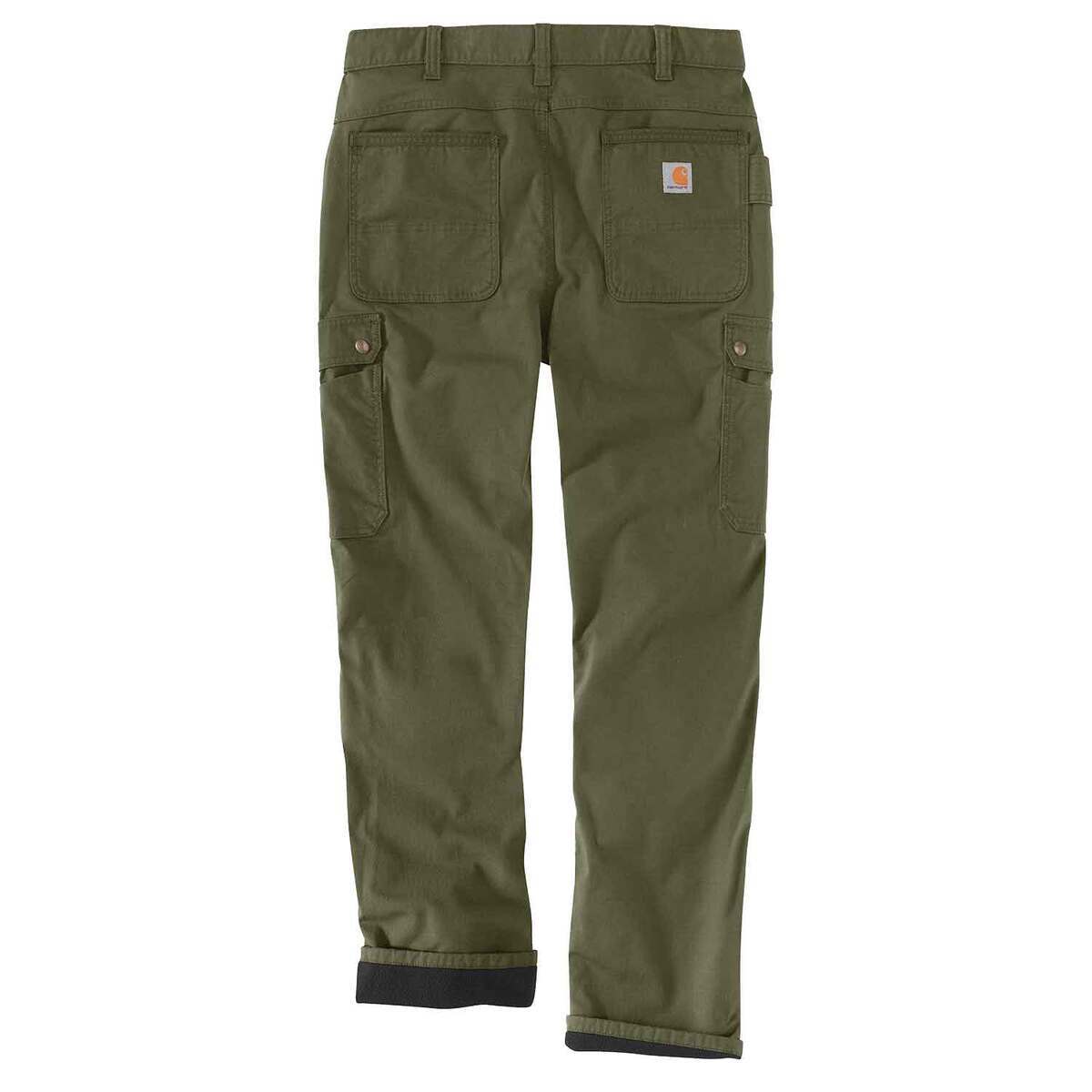 Carhartt Men's Rugged Flex Ripstop Cargo Fleece Lined Work Pants ...