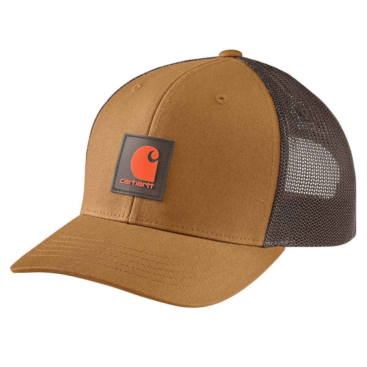 Carhartt Men's Rugged Flex Twill Mesh-Back Logo Patch Trucker Hat Carhartt Men's Rugged Flex Twill Mesh-Back Logo Patch Trucker Hat