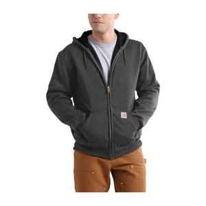 Carhartt Men's Rutland Thermal Lined Rain Defender Hooded Sweatshirt - Carbon Heather - 3XL