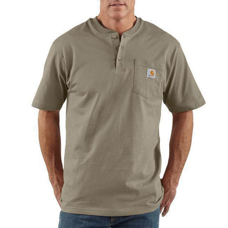 Carhartt Men's Short Sleeve Workwear Henley Carhartt Men's Short Sleeve Workwear Henley