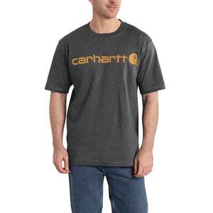 Carhartt Men's Dearborn Loose Logo Short Sleeve Work Shirt