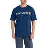 Carhartt Men's Signature Logo Loose Fit Heavyweight Short Sleeve Work Shirt