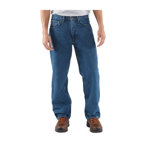 Carhartt Relaxed Fit Straight Leg Flannel Lined Jean - Dark Blue - 33X30 Carhartt Relaxed Fit Straight Leg Flannel Lined Jean - Dark Blue - 33X30
