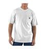 Carhartt Men's Loose Fit Heavyweight K87 Pocket Workwear White Short Sleeve Shirt