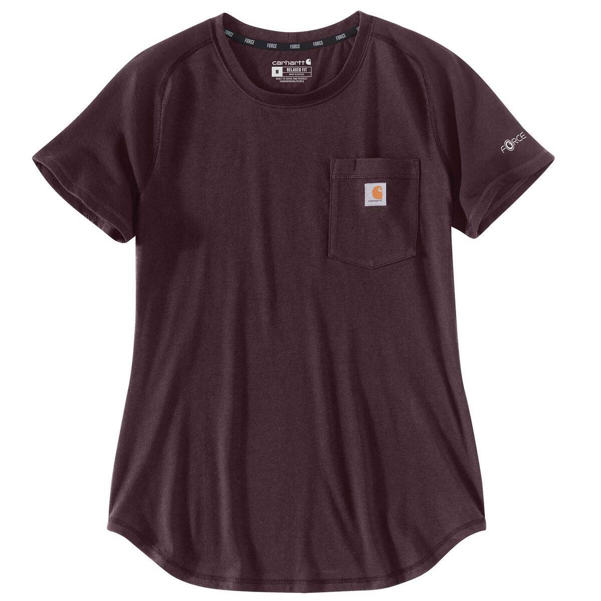 Carhartt Women's Force Relaxed Fit Pocket Short Sleeve Casual Shirt Carhartt Women's Force Relaxed Fit Pocket Short Sleeve Casual Shirt