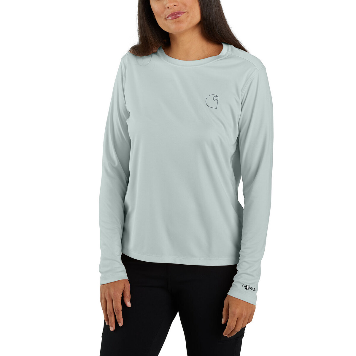 Carhartt Women's Force Sun Defender Relaxed Fit Lightweight Long Sleeve Work Shirt Carhartt Women's Force Sun Defender Relaxed Fit Lightweight Long Sleeve Work Shirt