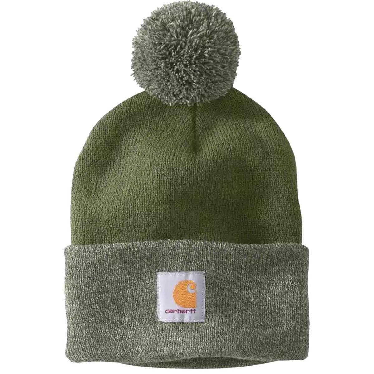 Carhartt Women's Knit PomPom Cuffed Beanie Basil Basil One Size