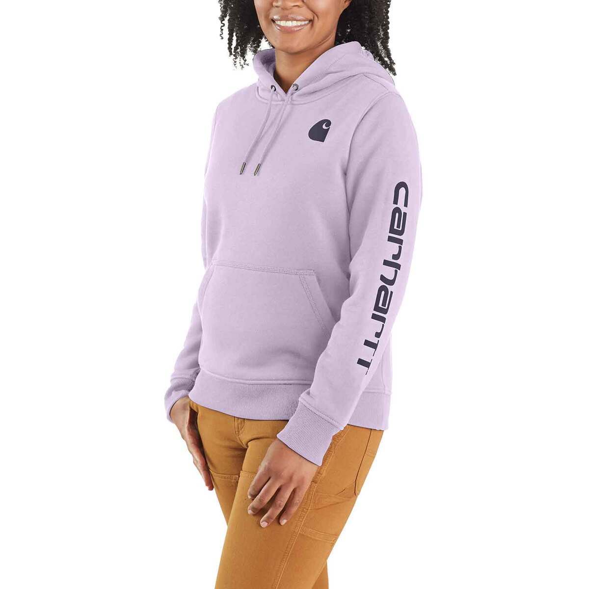 Carhartt Women's Logo Sleeve Graphic Work Hoodie Carhartt Women's Logo Sleeve Graphic Work Hoodie