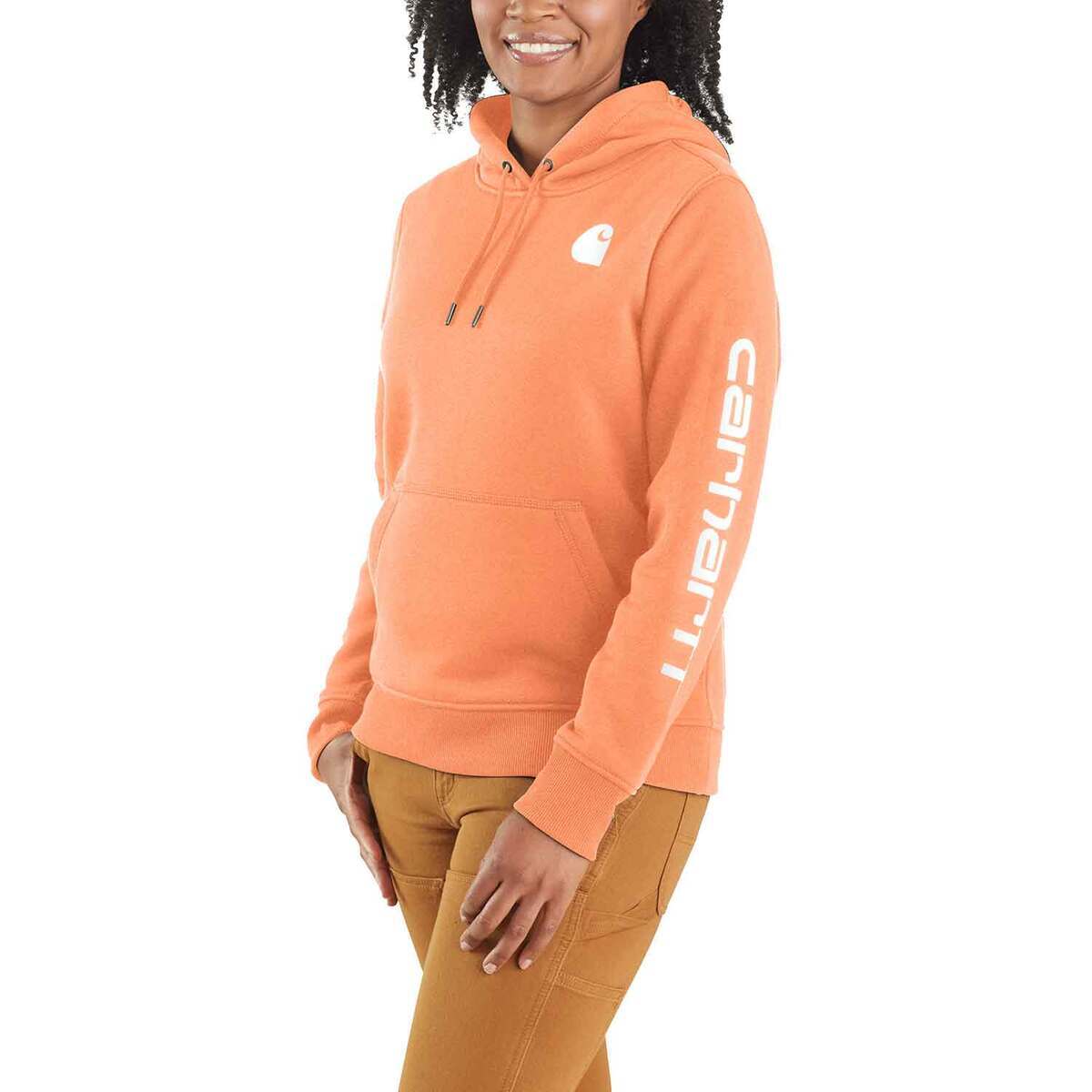 Carhartt Women's Logo Sleeve Graphic Work Hoodie Carhartt Women's Logo Sleeve Graphic Work Hoodie