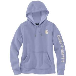 Carhartt Women's Logo Sleeve Relaxed Fit Midweight Casual Hoodie