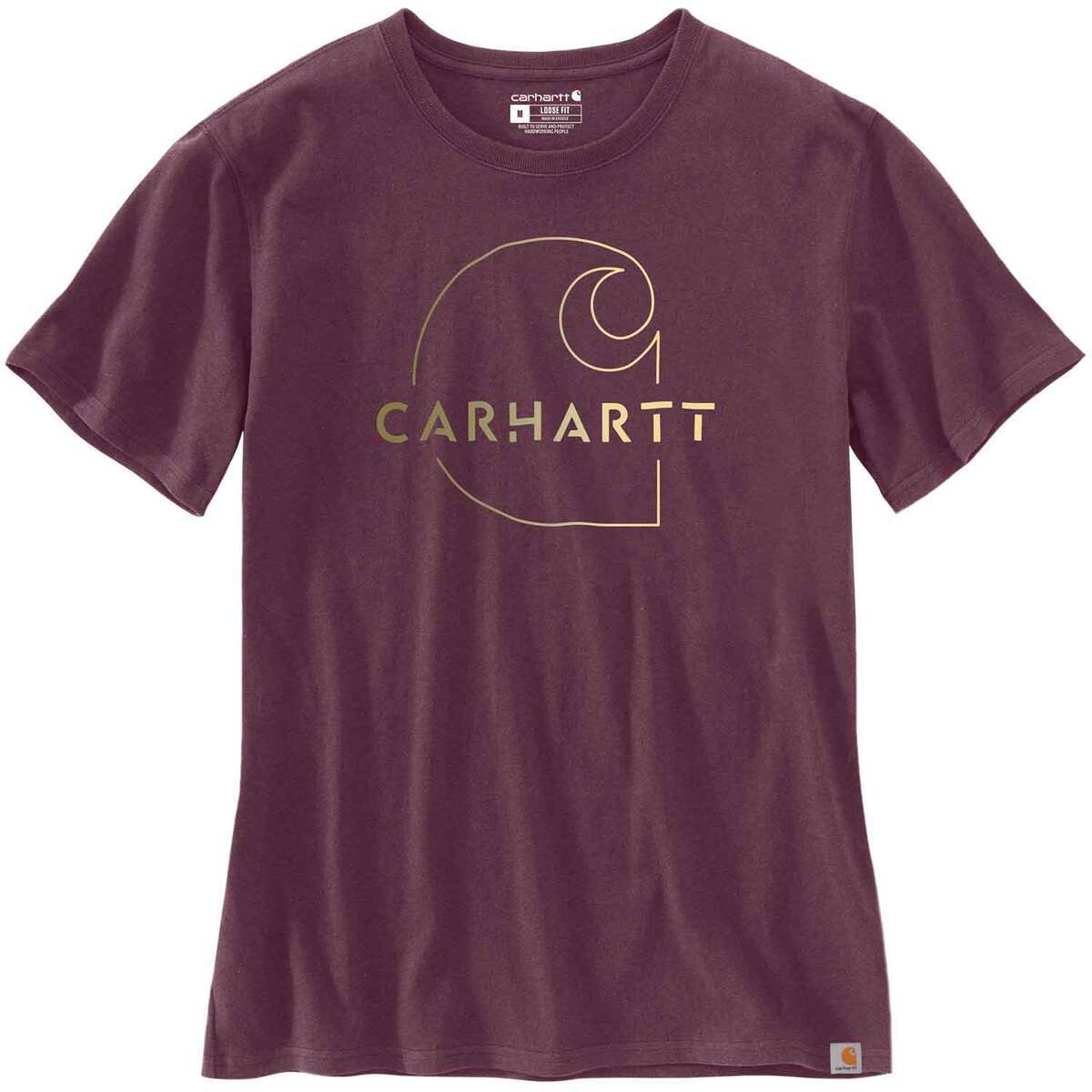 Carhartt Women's Loose Fit Heavyweight Short Sleeve Casual Shirt ...