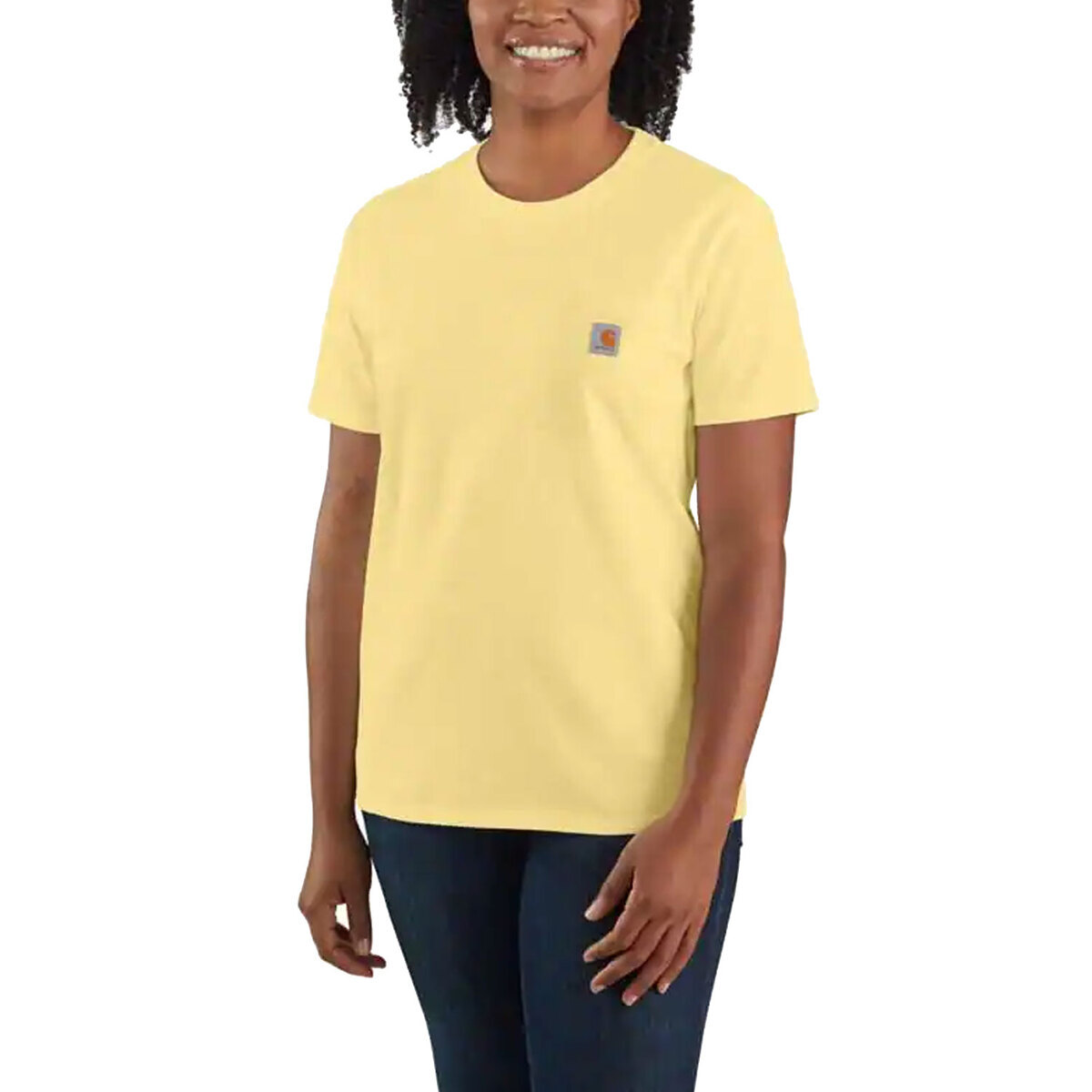 Carhartt Women's Heavyweight Short Sleeve Work Shirt - Pale Sun - XL ...