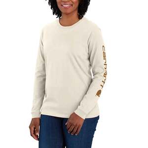Carhartt Women's Loose Fit Logo Graphic Long Sleeve Work Shirt