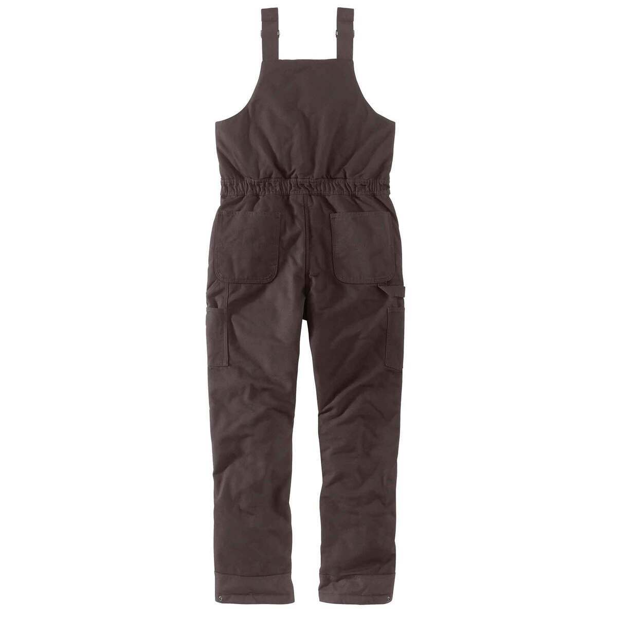 Carhartt Women's Loose Fit Washed Duck Insulated Bibs Carhartt Women's Loose Fit Washed Duck Insulated Bibs