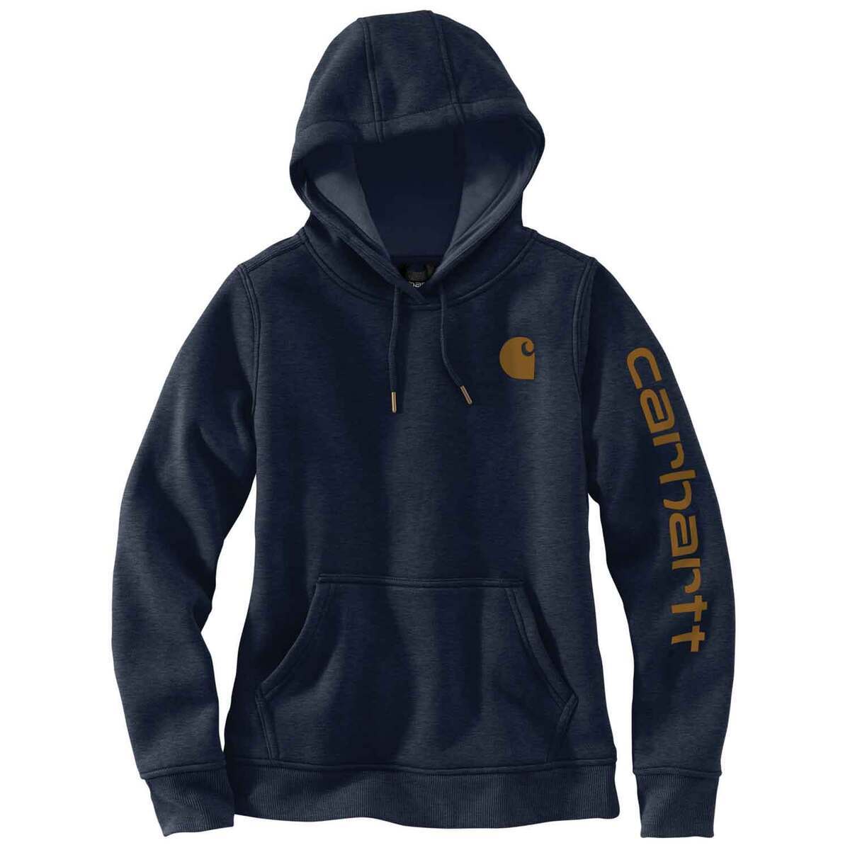 Carhartt Women's Midweight Logo Sleeve Graphic Sweatshirt - Navy ...