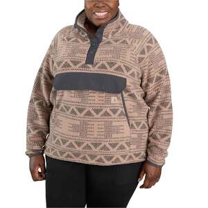 Carhartt Women's Relaxed Fit Fleece Snap Sweatshirt