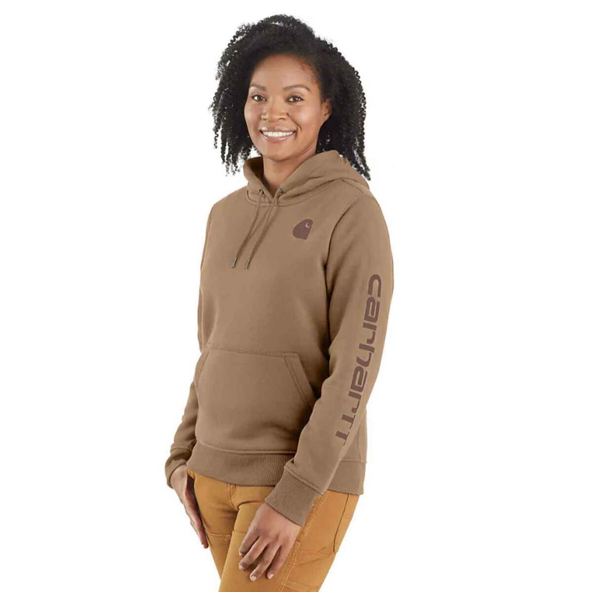 Carhartt Women's Relaxed Fit Midweight Graphic Logo Work Hoodie Carhartt Women's Relaxed Fit Midweight Graphic Logo Work Hoodie