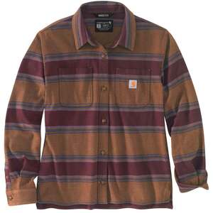 Carhartt Women's Rugged Flex Midweight Flannel Long Sleeve Shirt - White Truffle - L Carhartt Women's Rugged Flex Midweight Flannel Long Sleeve Shirt - White Truffle - L