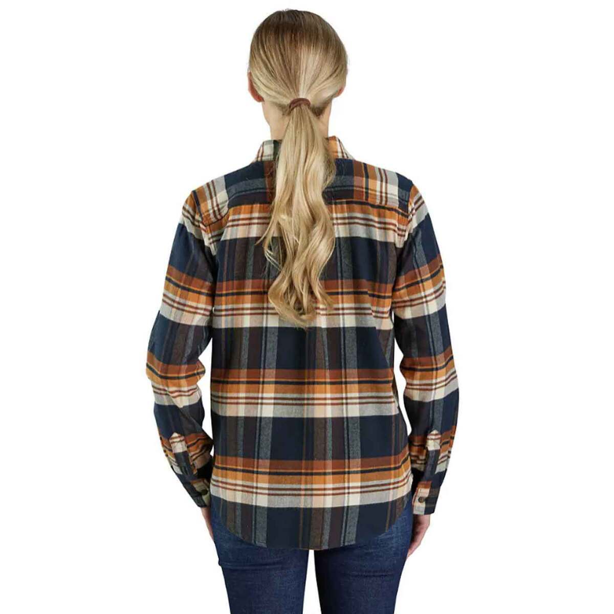 Carhartt Women's Tencel Fiber Flannel Long Sleeve Casual Shirt Carhartt Women's Tencel Fiber Flannel Long Sleeve Casual Shirt