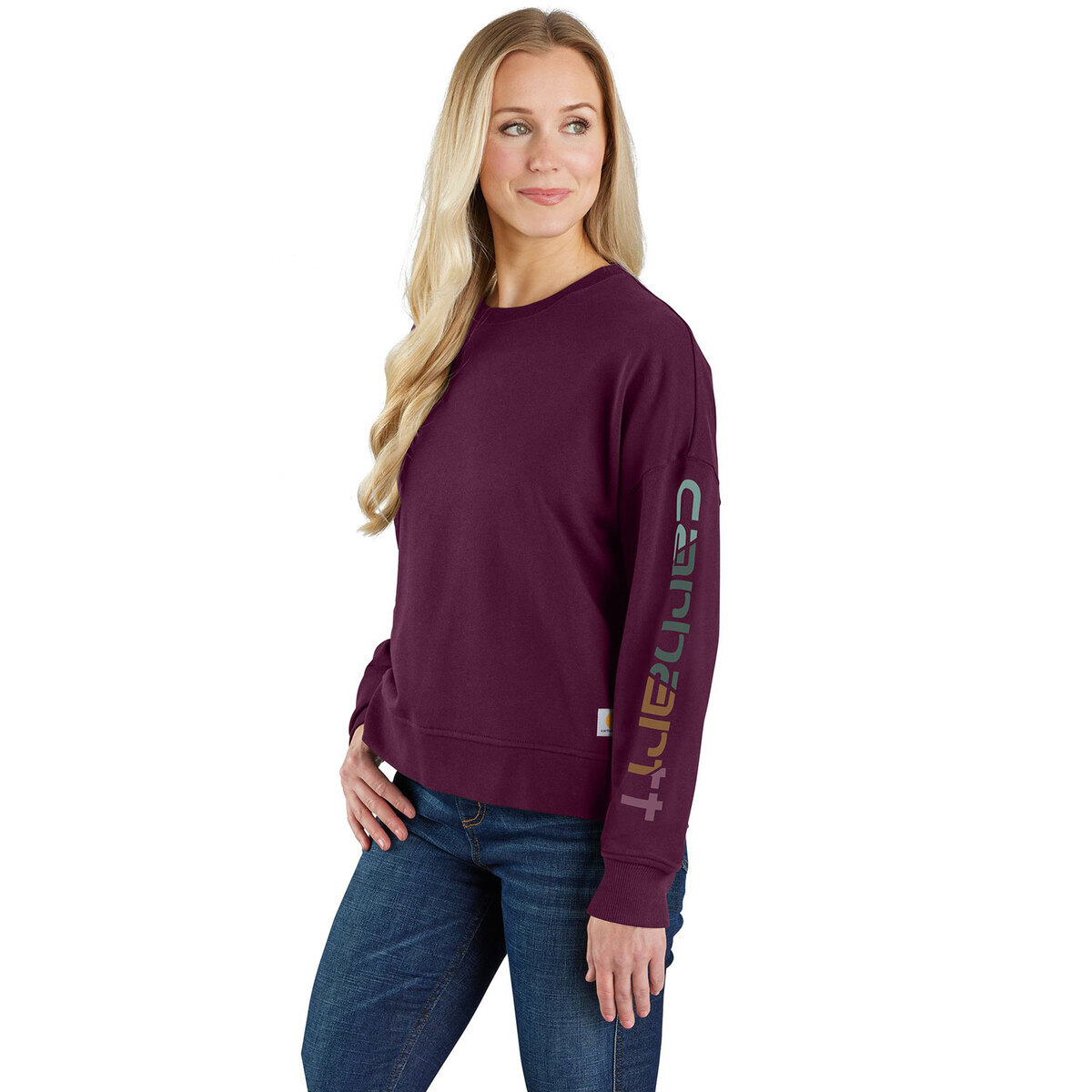 Carhartt Women's Tencel Fiber Series Loose Fit Graphic Work Sweatshirt Carhartt Women's Tencel Fiber Series Loose Fit Graphic Work Sweatshirt