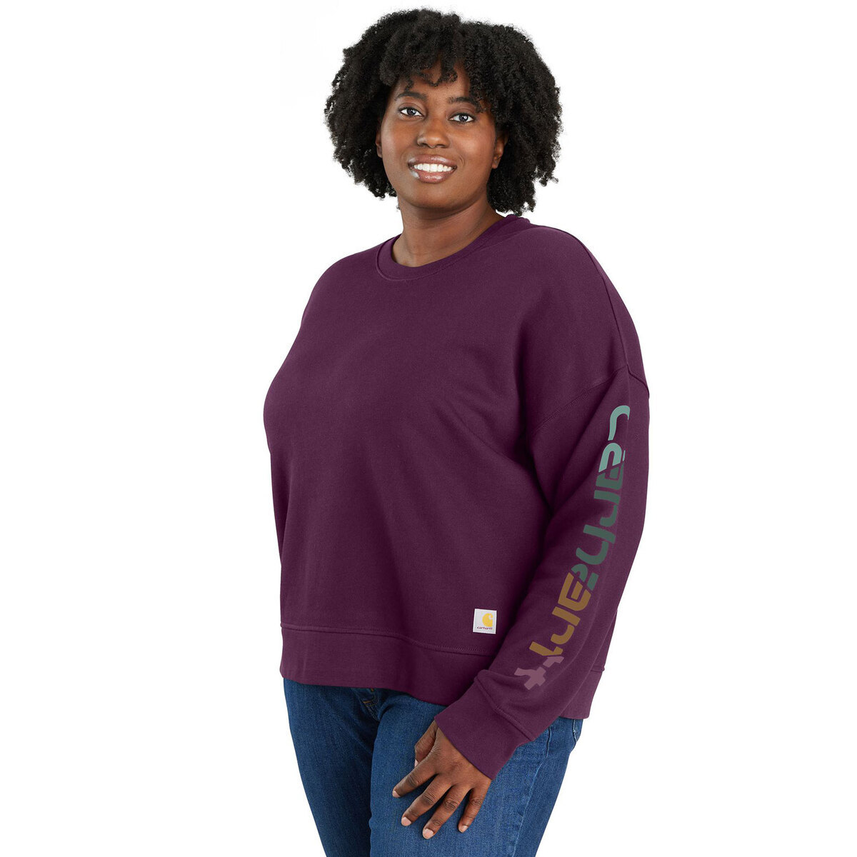 Carhartt Women's Tencel Fiber Series Loose Fit Graphic Work Sweatshirt Carhartt Women's Tencel Fiber Series Loose Fit Graphic Work Sweatshirt