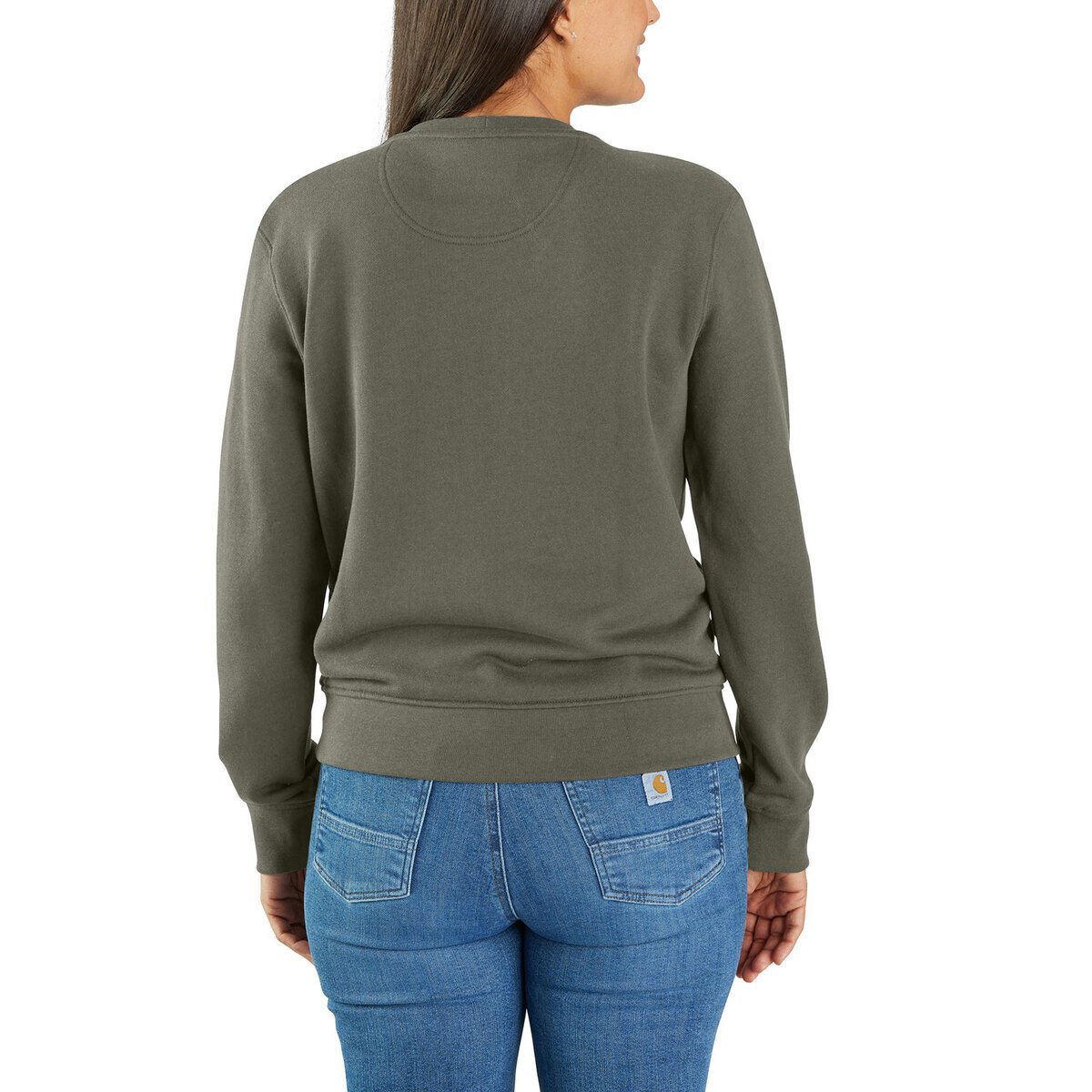 Carhartt Women's Tencel Fiber Series Relaxed Fit French Terry Crew Neck Sweatshirt Carhartt Women's Tencel Fiber Series Relaxed Fit French Terry Crew Neck Sweatshirt