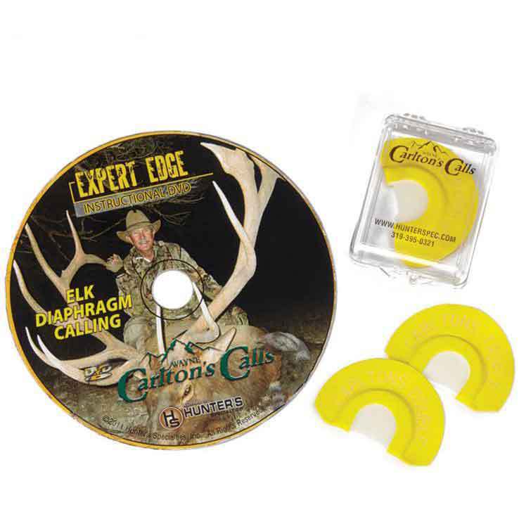 Carlton's Calls Expert Edge Diaphragm Elk Calls & DVD Combo by Hunter's Specialties Carlton's Calls Expert Edge Diaphragm Elk Calls & DVD Combo by Hunter's Specialties