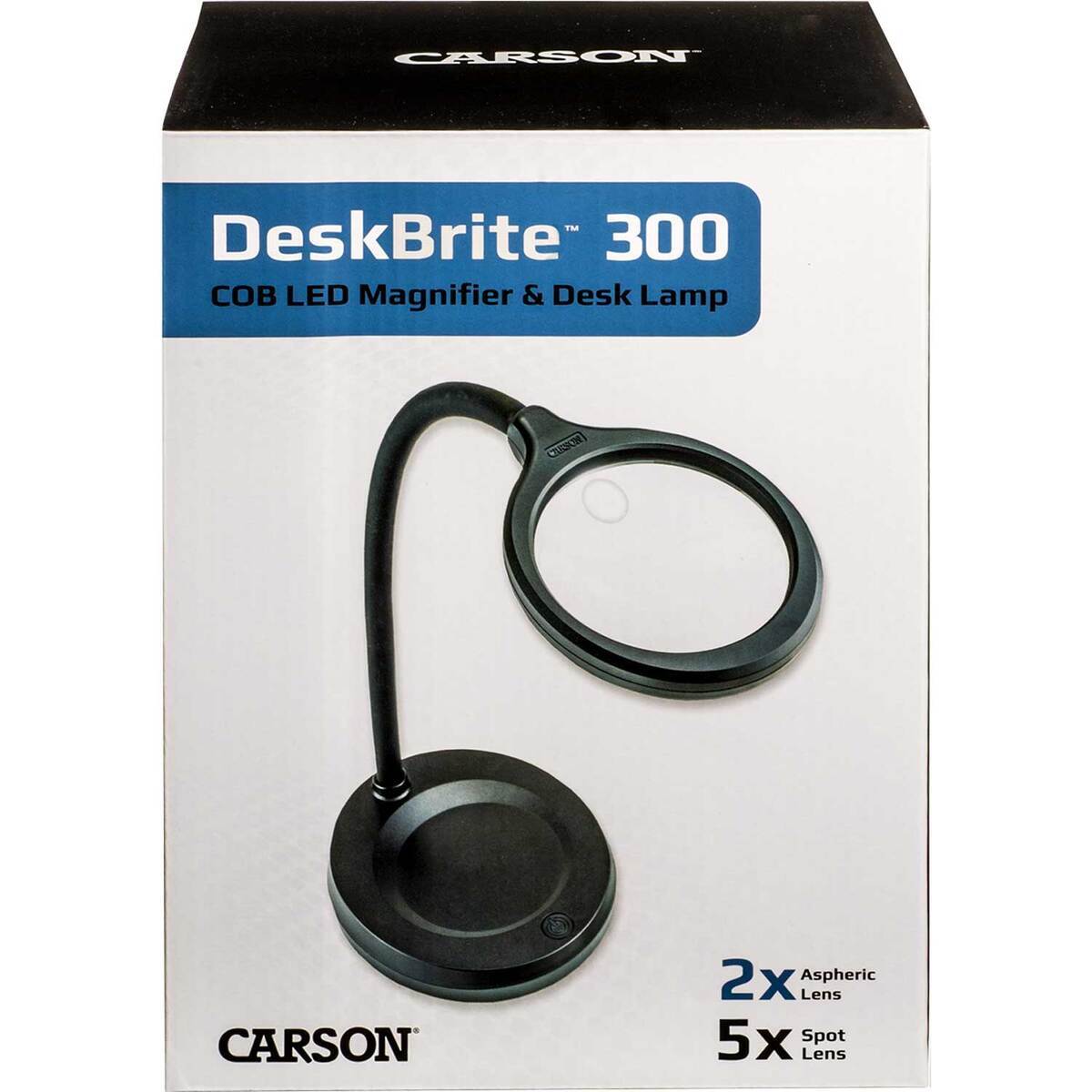 Carson Optical DeskBrite 300 Magnifying Lamp - Black Carson Optical DeskBrite 300 Magnifying Lamp - Black