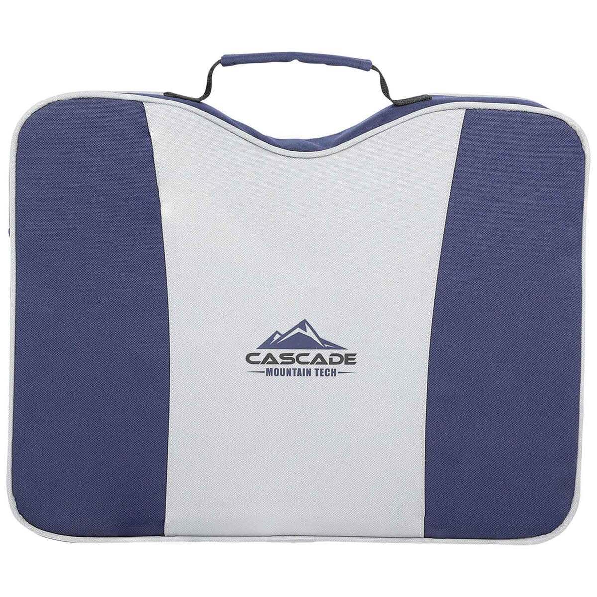 Cascade Mountain 17 inch Stadium Seat Cushion - Blue/White - Blue Cascade Mountain 17 inch Stadium Seat Cushion - Blue/White - Blue