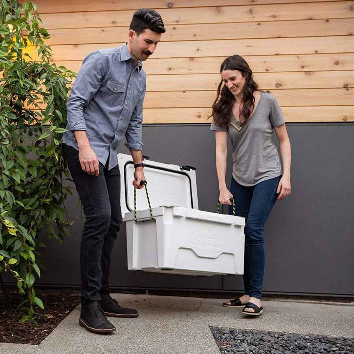 Cascade Mountain 45 Quart Rotomolded Super Cooler - White - White Cascade Mountain 45 Quart Rotomolded Super Cooler - White - White
