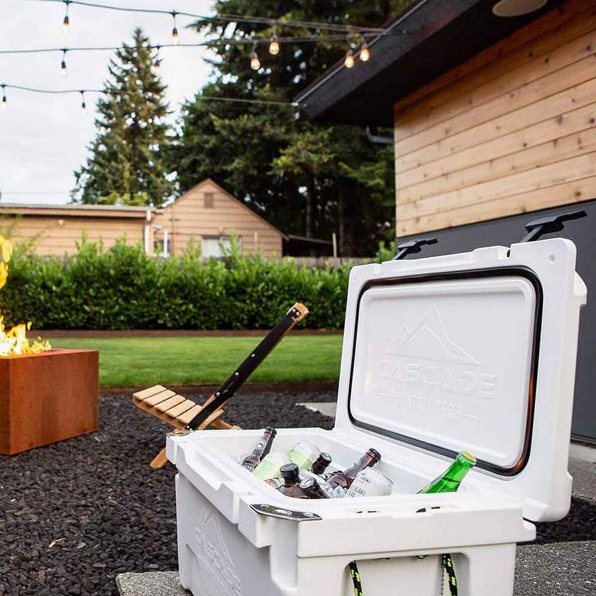 Cascade Mountain 45 Quart Rotomolded Super Cooler - White - White Cascade Mountain 45 Quart Rotomolded Super Cooler - White - White