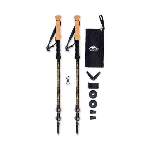 Cascade Mountain Tech Aluminum Quick Lock Mossy Oak Trekking Poles - Pair - Camo - Cascade Mountain Tech