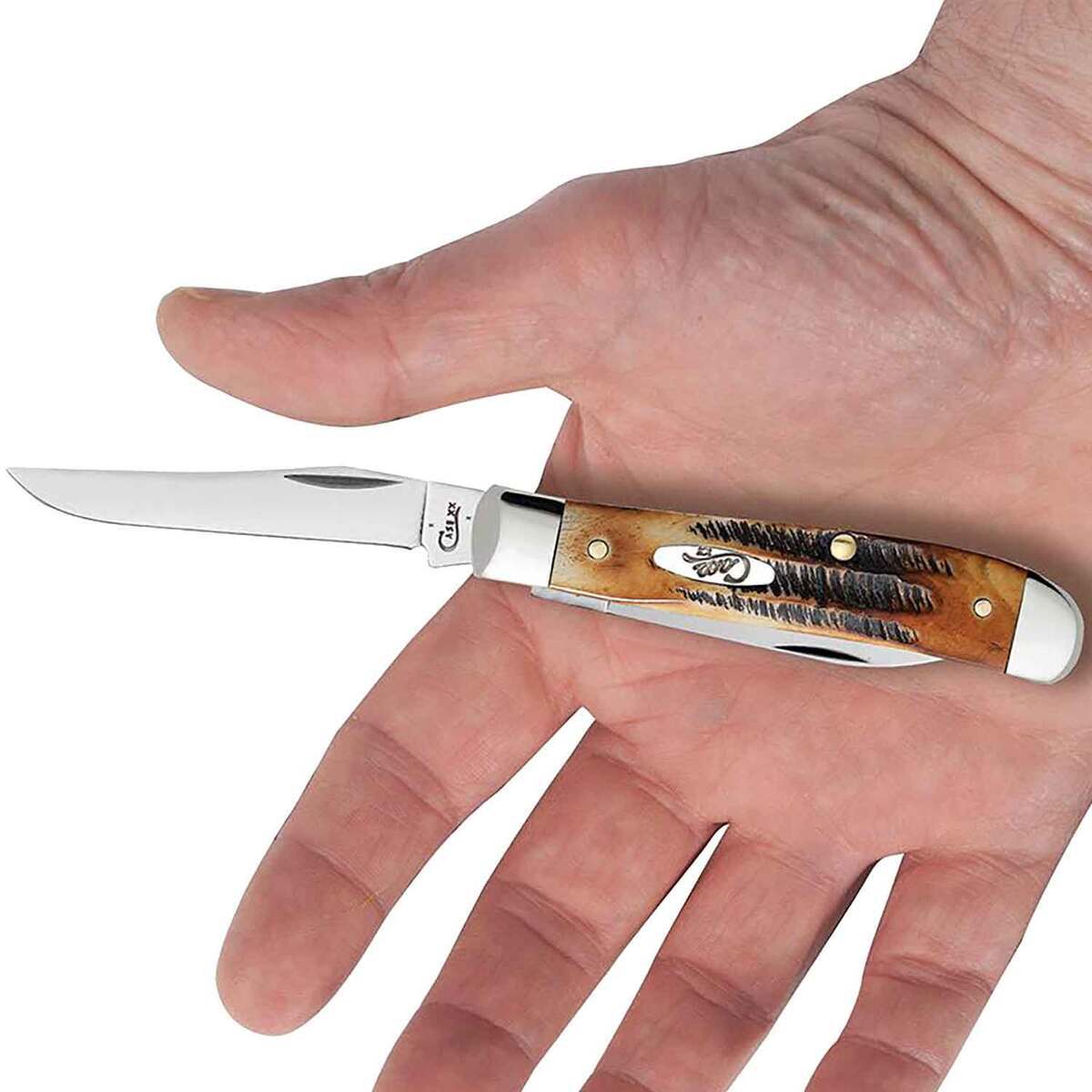 Case 6.5 Bonestag Mini Trapper 2.74 inch Folding Knife - Bonestag Case 6.5 Bonestag Mini Trapper 2.74 inch Folding Knife - Bonestag