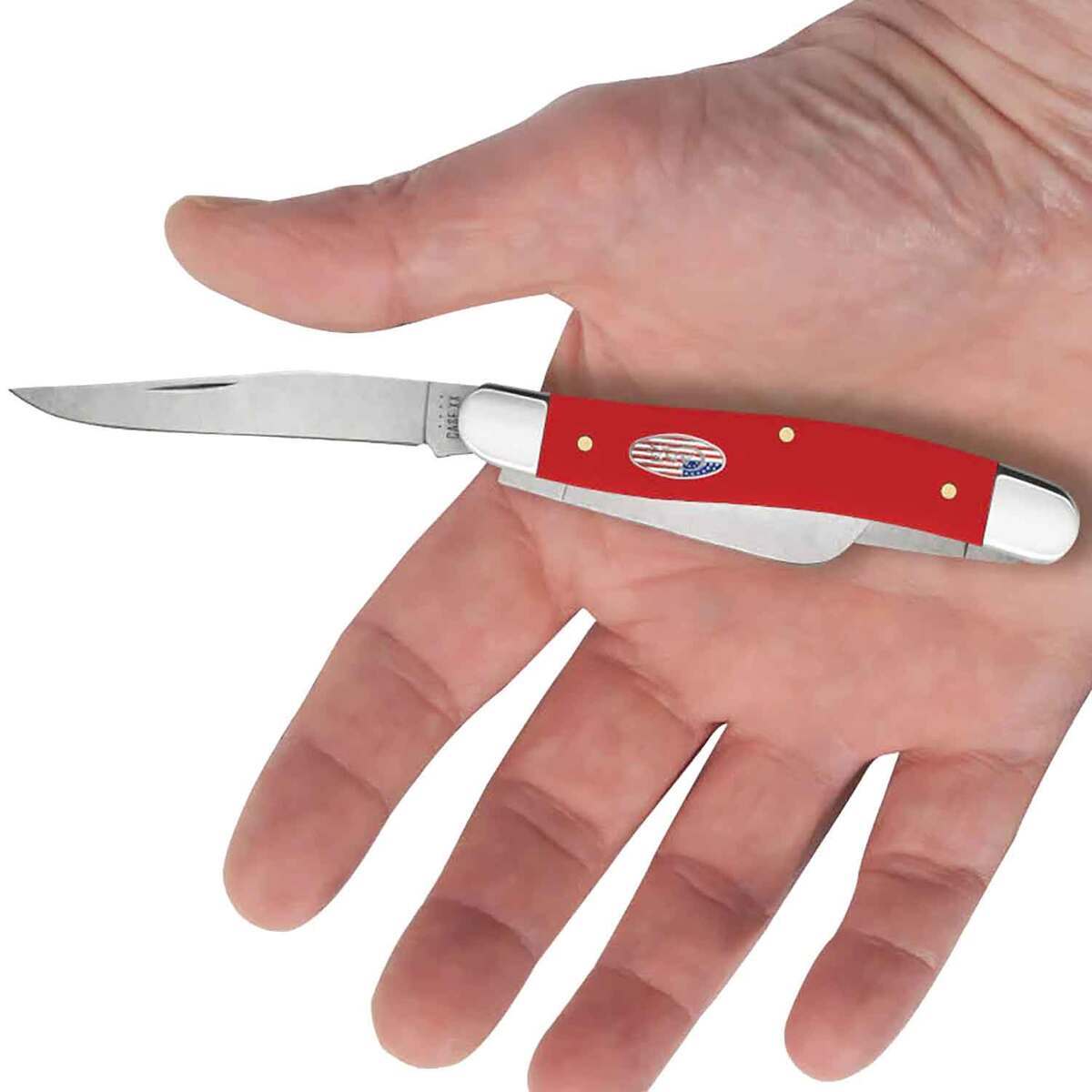 Case American Workman Medium Stockman 2.57 inch Folding Knife - Red Case American Workman Medium Stockman 2.57 inch Folding Knife - Red