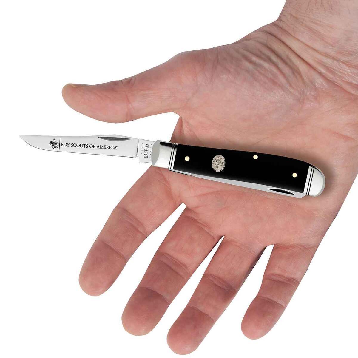 Case Boy Scouts of America Mini Trapper 2.75 inch Folding Knife - Black Synthetic Case Boy Scouts of America Mini Trapper 2.75 inch Folding Knife - Black Synthetic