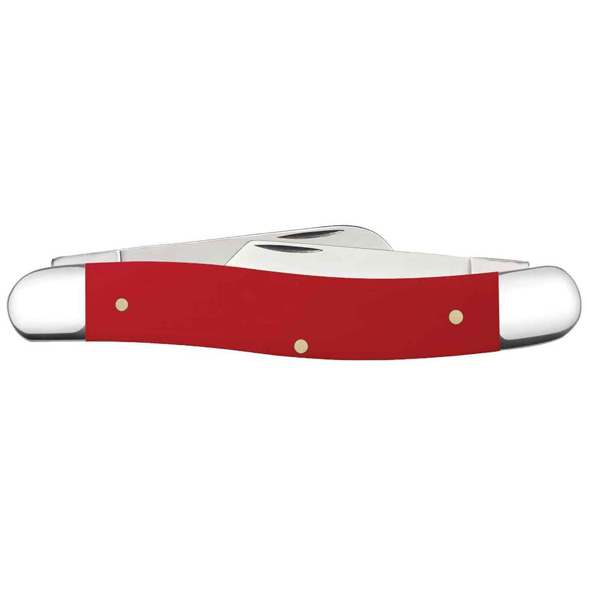 Case Chevrolet Medium Stockman 2.57 inch Folding Knife - Red Case Chevrolet Medium Stockman 2.57 inch Folding Knife - Red