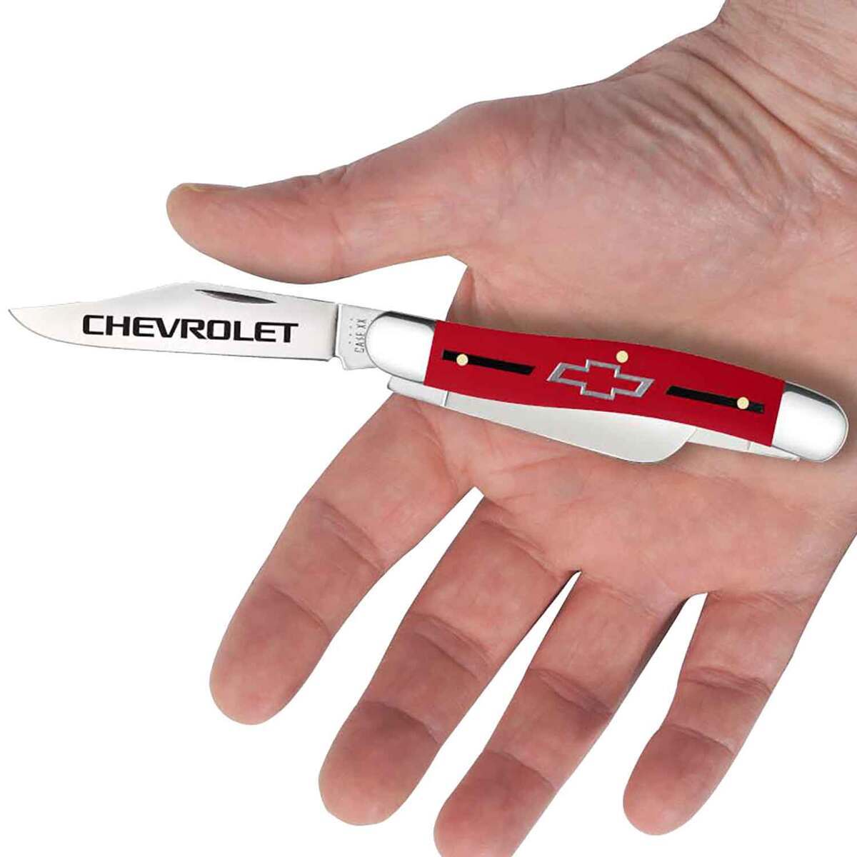 Case Chevrolet Medium Stockman 2.57 inch Folding Knife - Red Case Chevrolet Medium Stockman 2.57 inch Folding Knife - Red