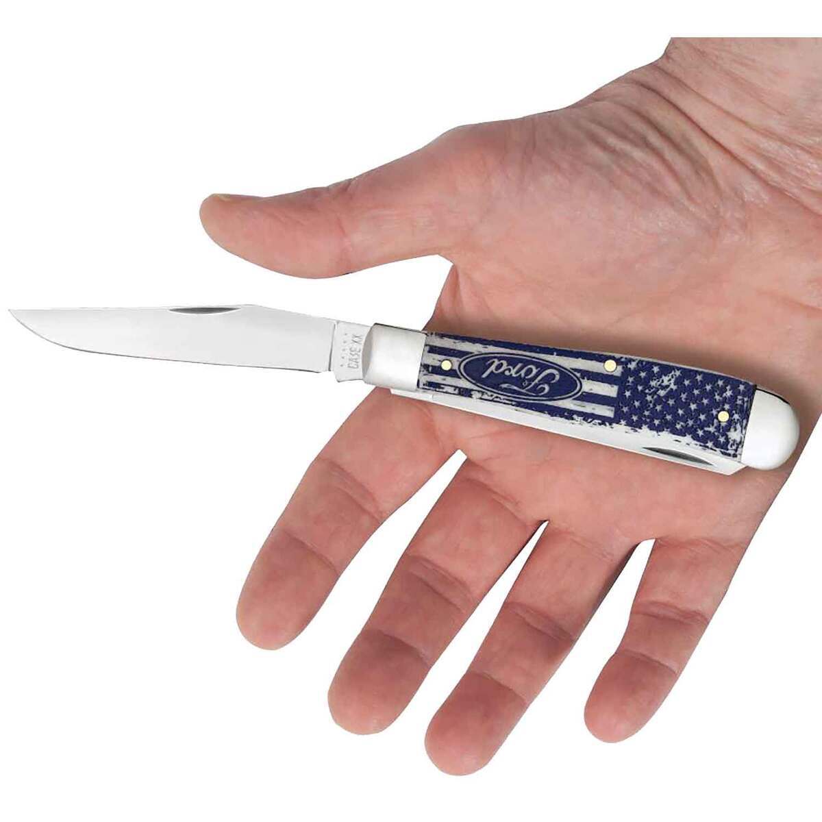 Case Ford Trapper 3.27 inch Folding Knife - Natural Bone Case Ford Trapper 3.27 inch Folding Knife - Natural Bone