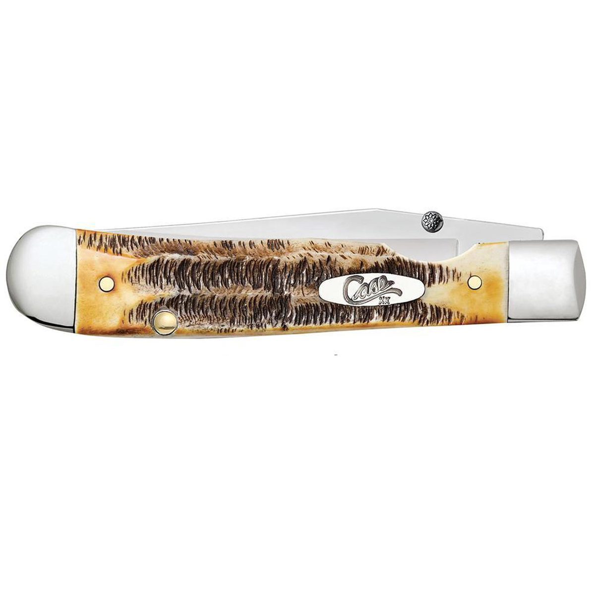 Case Kickstart Trapperlock 3.3 inch Folding Knife - Brown Case Kickstart Trapperlock 3.3 inch Folding Knife - Brown